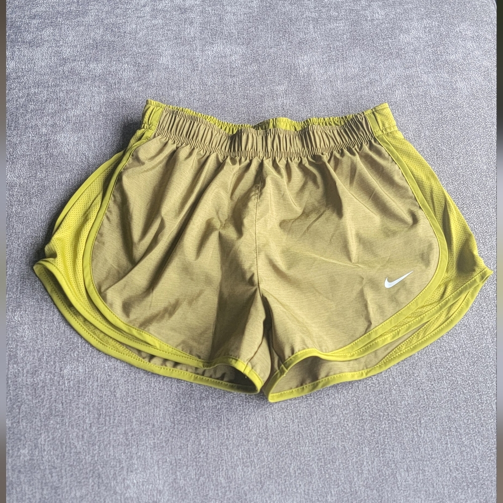 Womens Nike Tempo Brief Lined Shorts - Moss Size Small
